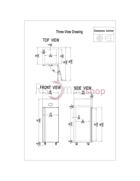 Armadio Refrigerato GN2/1 L. Premium 714x830x2065 -2°C/+8°C