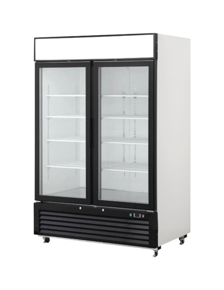 Armadio Refrigerato 1400Lt c/d porta in vetro 1382x805x2065 0°C/+8C°