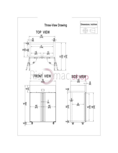 Armadio Refrigerato GN2/1 L. Premium 1374x830x2065 -22°C/-17°C